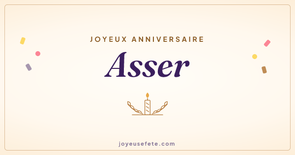 Image « Joyeux anniversaire Asser » au format large