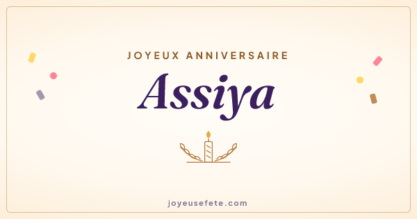 Image « Joyeux anniversaire Assiya » au format large