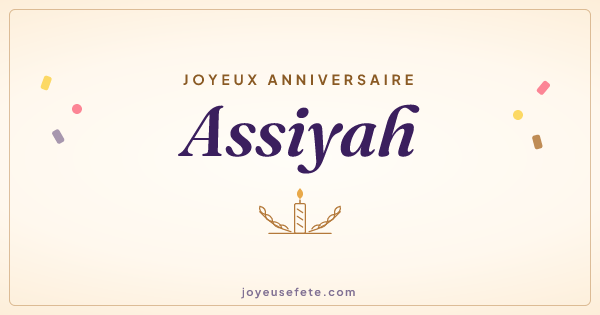 Image « Joyeux anniversaire Assiyah » au format large