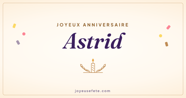 Image « Joyeux anniversaire Astrid » au format large