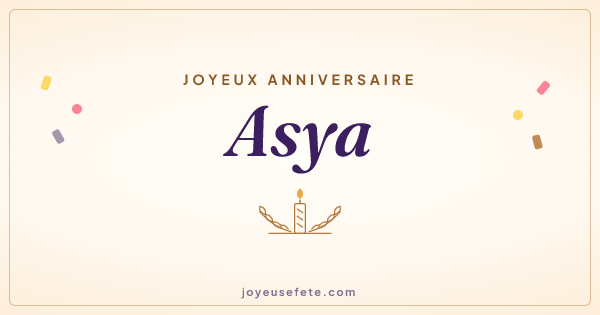 Image « Joyeux anniversaire Asya » au format large