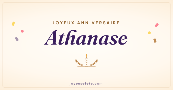 Image « Joyeux anniversaire Athanase » au format large