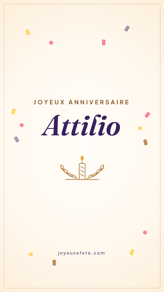 Image « Joyeux anniversaire Attilio » au format story