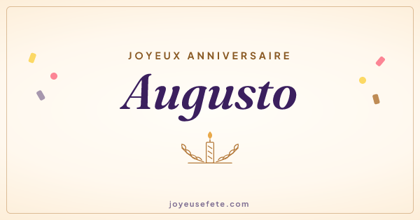 Image « Joyeux anniversaire Augusto » au format large