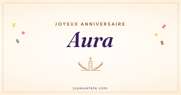Image « Joyeux anniversaire Aura » au format large