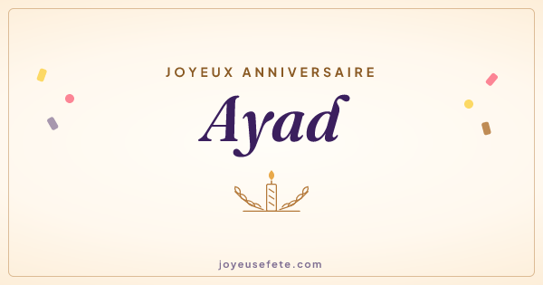Image « Joyeux anniversaire Ayad » au format large