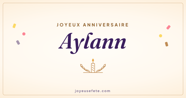 Image « Joyeux anniversaire Aylann » au format large