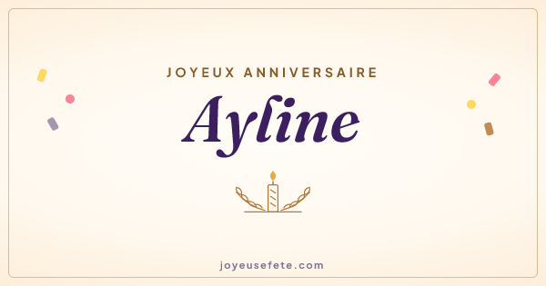 Image « Joyeux anniversaire Ayline » au format large