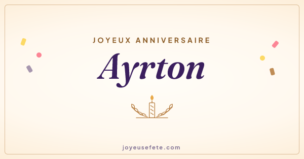 Image « Joyeux anniversaire Ayrton » au format large