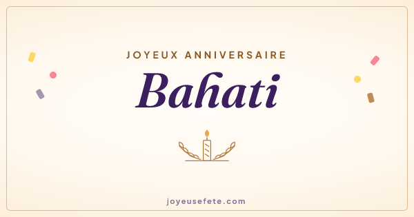 Image « Joyeux anniversaire Bahati » au format large