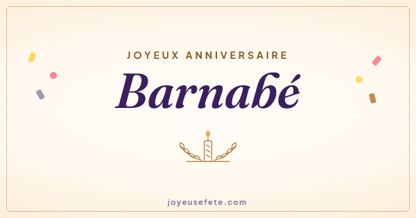 Image « Joyeux anniversaire Barnabé » au format large