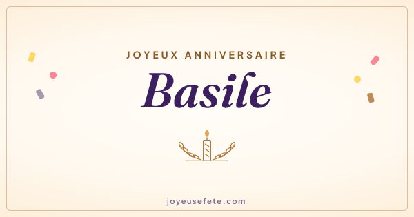 Image « Joyeux anniversaire Basile » au format large