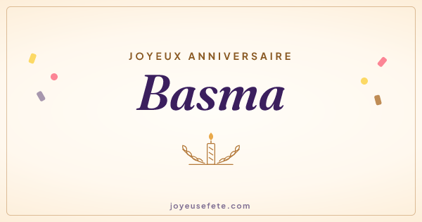 Image « Joyeux anniversaire Basma » au format large