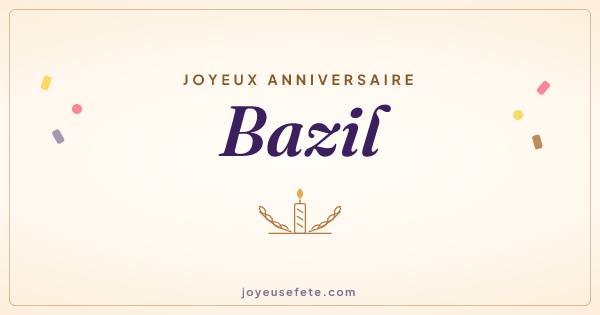 Image « Joyeux anniversaire Bazil » au format large