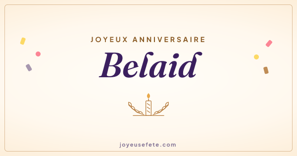 Image « Joyeux anniversaire Belaid » au format large