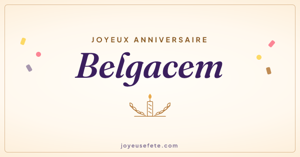 Image « Joyeux anniversaire Belgacem » au format large