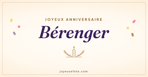 Image « Joyeux anniversaire Bérenger » au format large