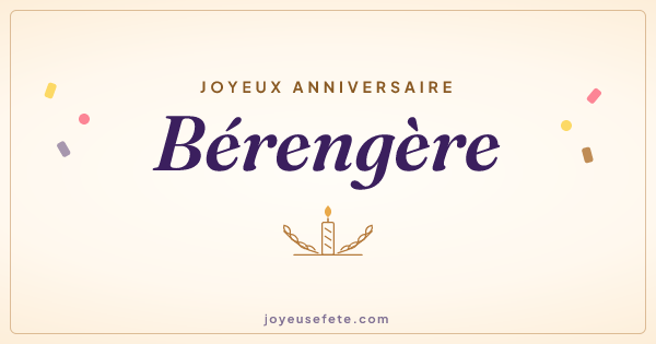 Image « Joyeux anniversaire Bérengère » au format large