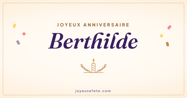 Image « Joyeux anniversaire Berthilde » au format large