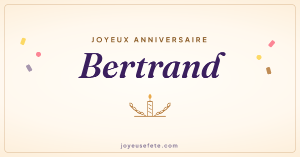 Image « Joyeux anniversaire Bertrand » au format large