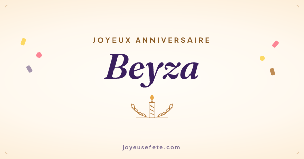 Image « Joyeux anniversaire Beyza » au format large