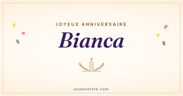 Image « Joyeux anniversaire Bianca » au format large