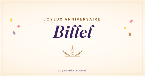 Image « Joyeux anniversaire Billel » au format large