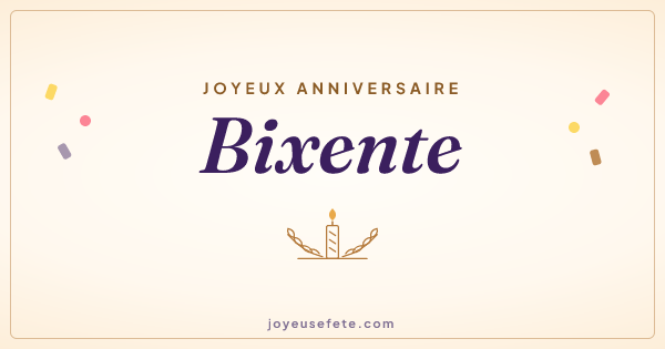 Image « Joyeux anniversaire Bixente » au format large