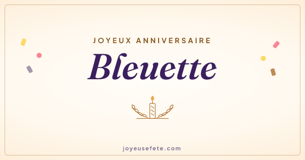 Image « Joyeux anniversaire Bleuette » au format large