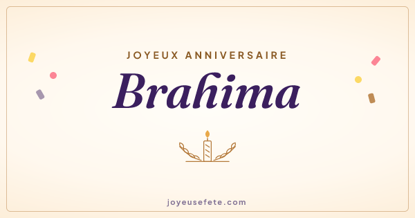 Image « Joyeux anniversaire Brahima » au format large