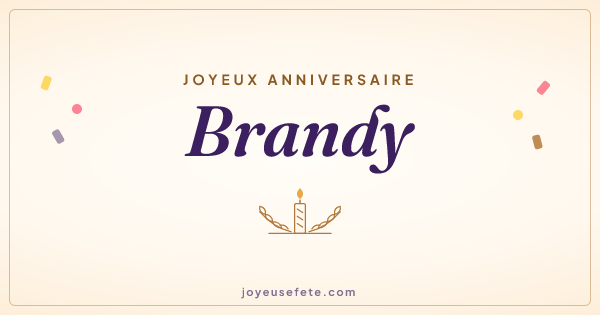 Image « Joyeux anniversaire Brandy » au format large