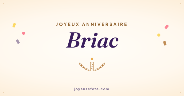 Image « Joyeux anniversaire Briac » au format large