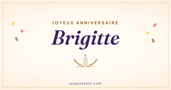 Image « Joyeux anniversaire Brigitte » au format large