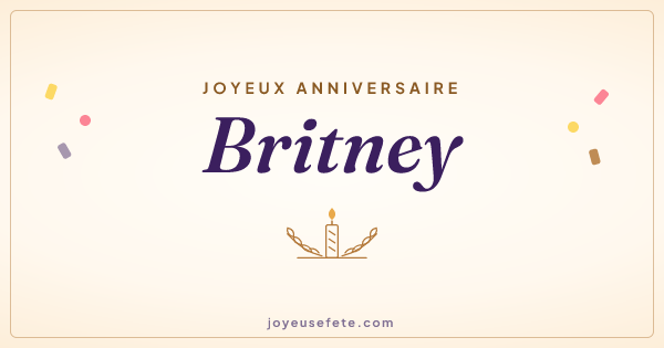 Image « Joyeux anniversaire Britney » au format large