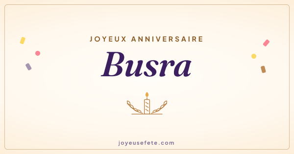 Image « Joyeux anniversaire Busra » au format large