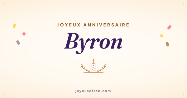 Image « Joyeux anniversaire Byron » au format large