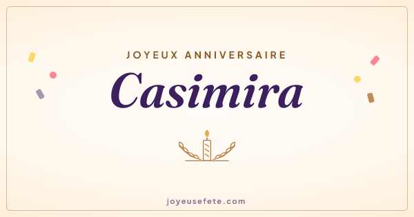 Image « Joyeux anniversaire Casimira » au format large