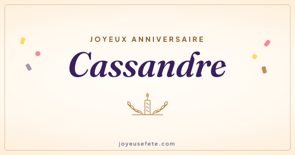 Image « Joyeux anniversaire Cassandre » au format large