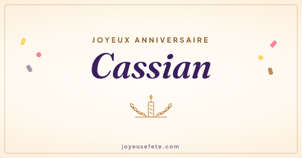 Image « Joyeux anniversaire Cassian » au format large
