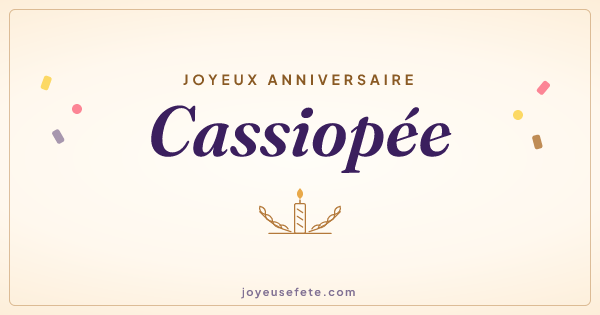 Image « Joyeux anniversaire Cassiopée » au format large
