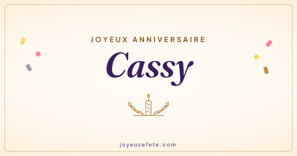 Image « Joyeux anniversaire Cassy » au format large