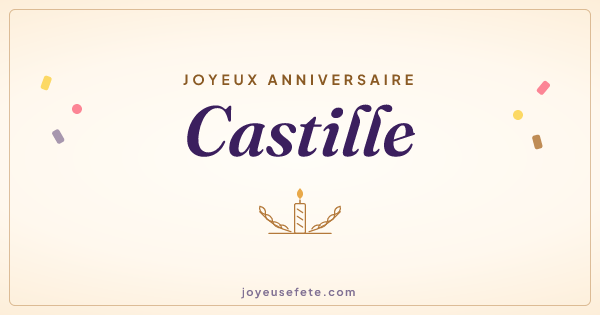 Image « Joyeux anniversaire Castille » au format large