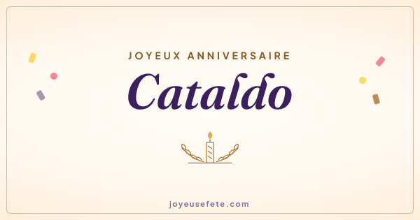 Image « Joyeux anniversaire Cataldo » au format large