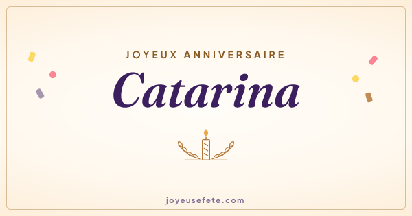 Image « Joyeux anniversaire Catarina » au format large