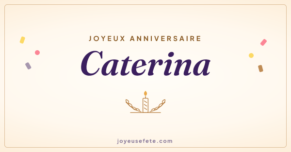 Image « Joyeux anniversaire Caterina » au format large