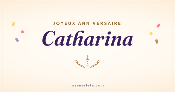 Image « Joyeux anniversaire Catharina » au format large