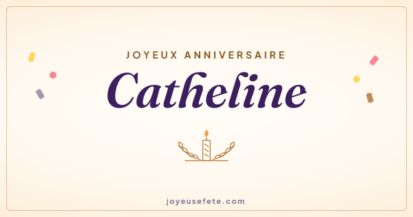 Image « Joyeux anniversaire Catheline » au format large