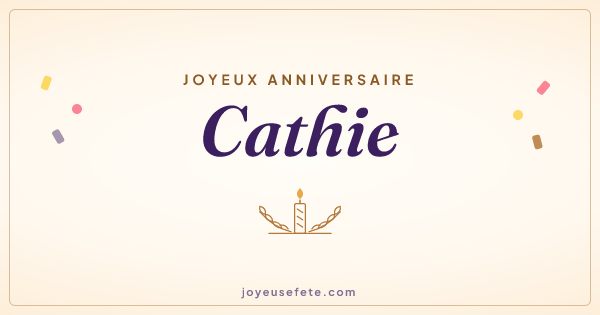 Image « Joyeux anniversaire Cathie » au format large