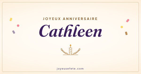 Image « Joyeux anniversaire Cathleen » au format large