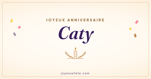 Image « Joyeux anniversaire Caty » au format large